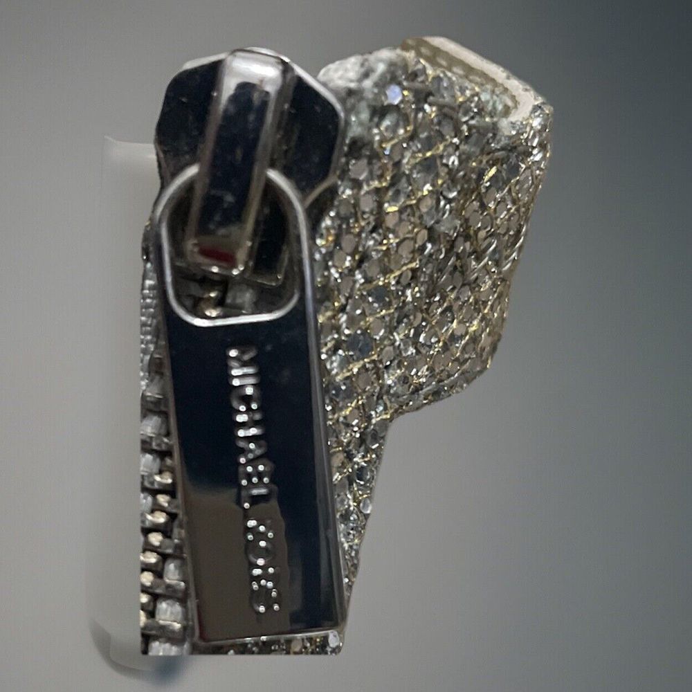 VINTAGE✨MICHAEL KORS BERKLEY T STRAP-GLITTER-HIGH HEELS SILVER WOMEN'S SIZE 7M‎ - Picture 6 of 6